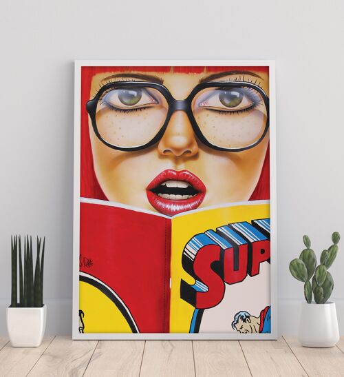 Super Reading - 11X14” Art Print by Scott Rohlfs