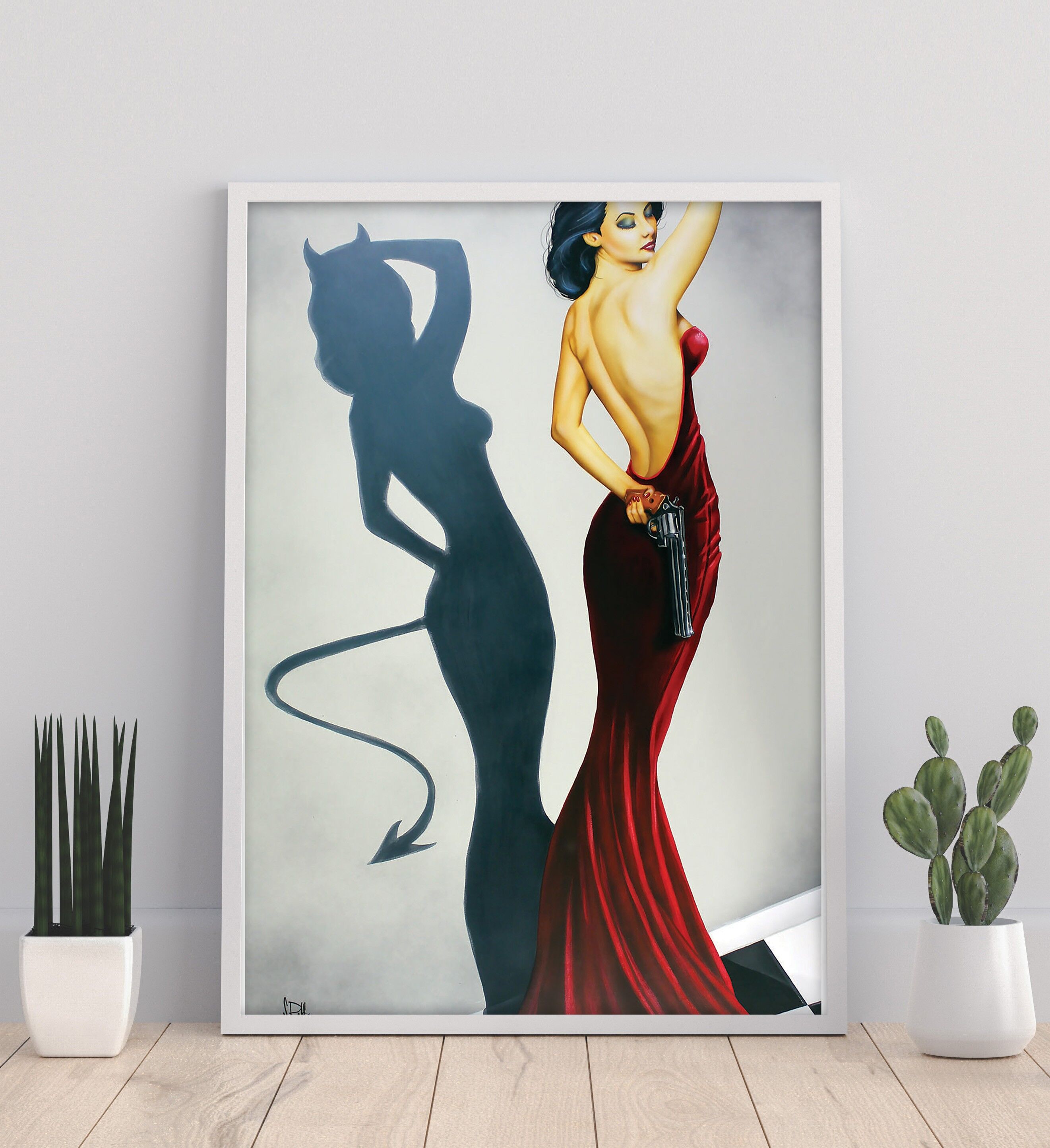 The Devil Inside - Impresión artística de 11X14" de Scott Rohlfs