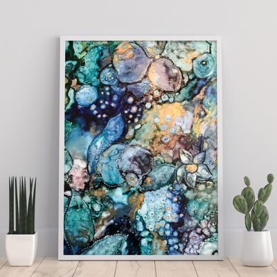 Earth Abstract - 11X14" Kunstdruck von Mishel Schwartz