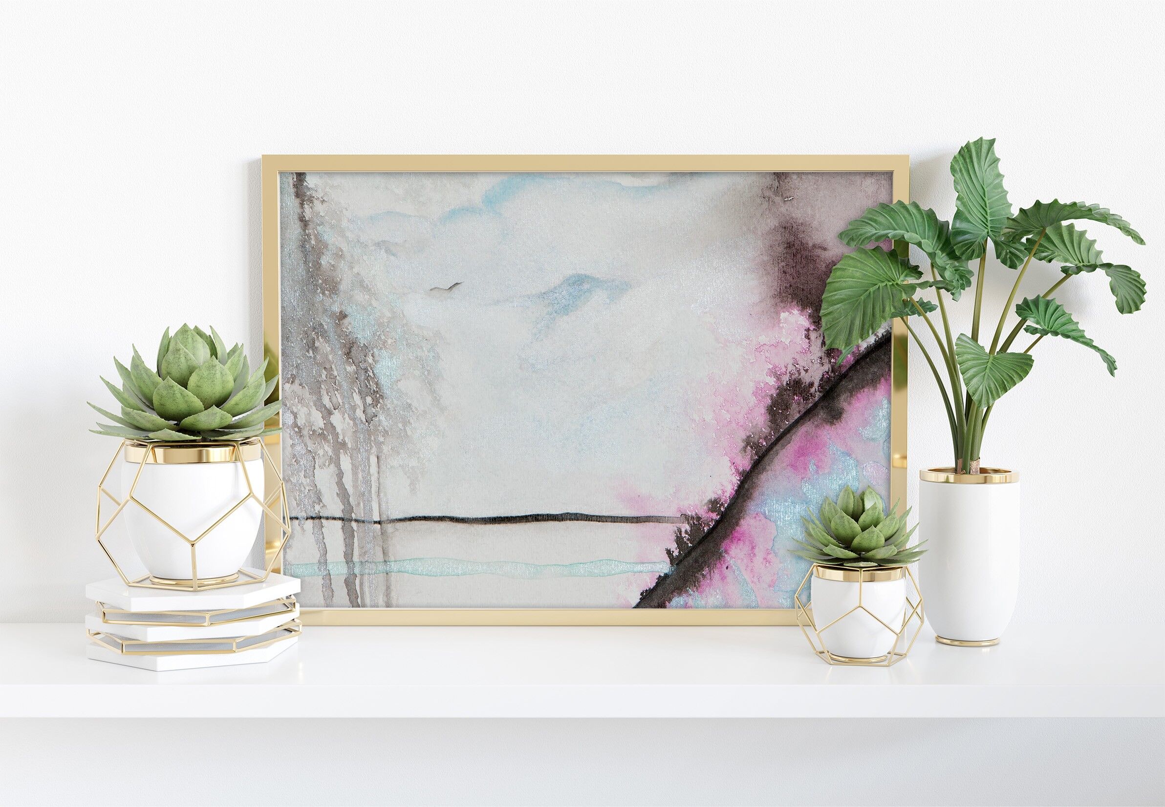 Hey You Bird.. - 11 x 14" stampa d'arte di Mishel Schwartz