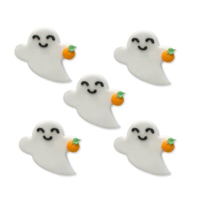 Ghost with Pumpkin Sugarcraft Toppers