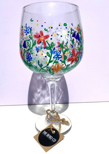 Meadow Flower Vase, Carafe, Gin Glass - Peint au Pays de Galles 4