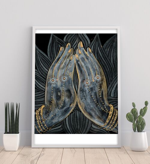 Lotus Prayer - 11X14” Art Print by Mishel Schwartz