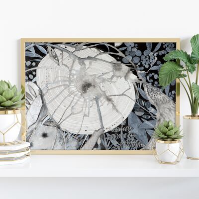 Danza de la Luna - 11X14" Lámina de Mishel Schwartz