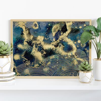 Una notte stellata - 11 x 14" stampa d'arte di Mishel Schwartz