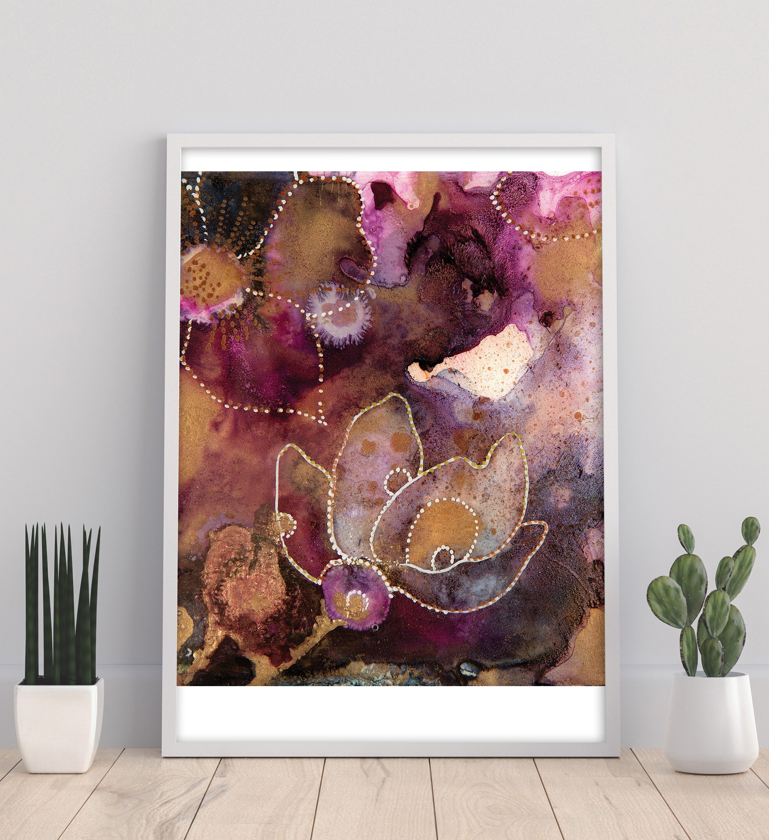 Fuchsai fiorito - 11 x 14" stampa artistica di Mishel Schwartz