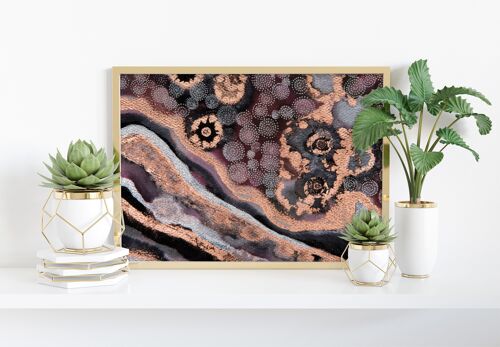 Rose Gold Winter - 11X14” Art Print by Mishel Schwartz