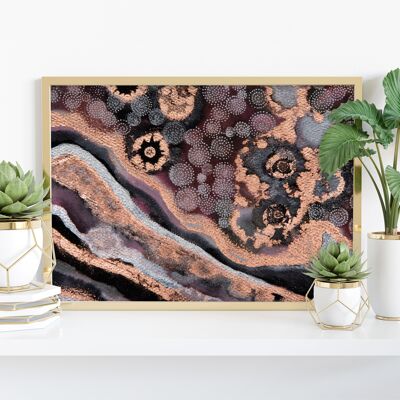 Rose Gold Winter - 11X14” Art Print by Mishel Schwartz