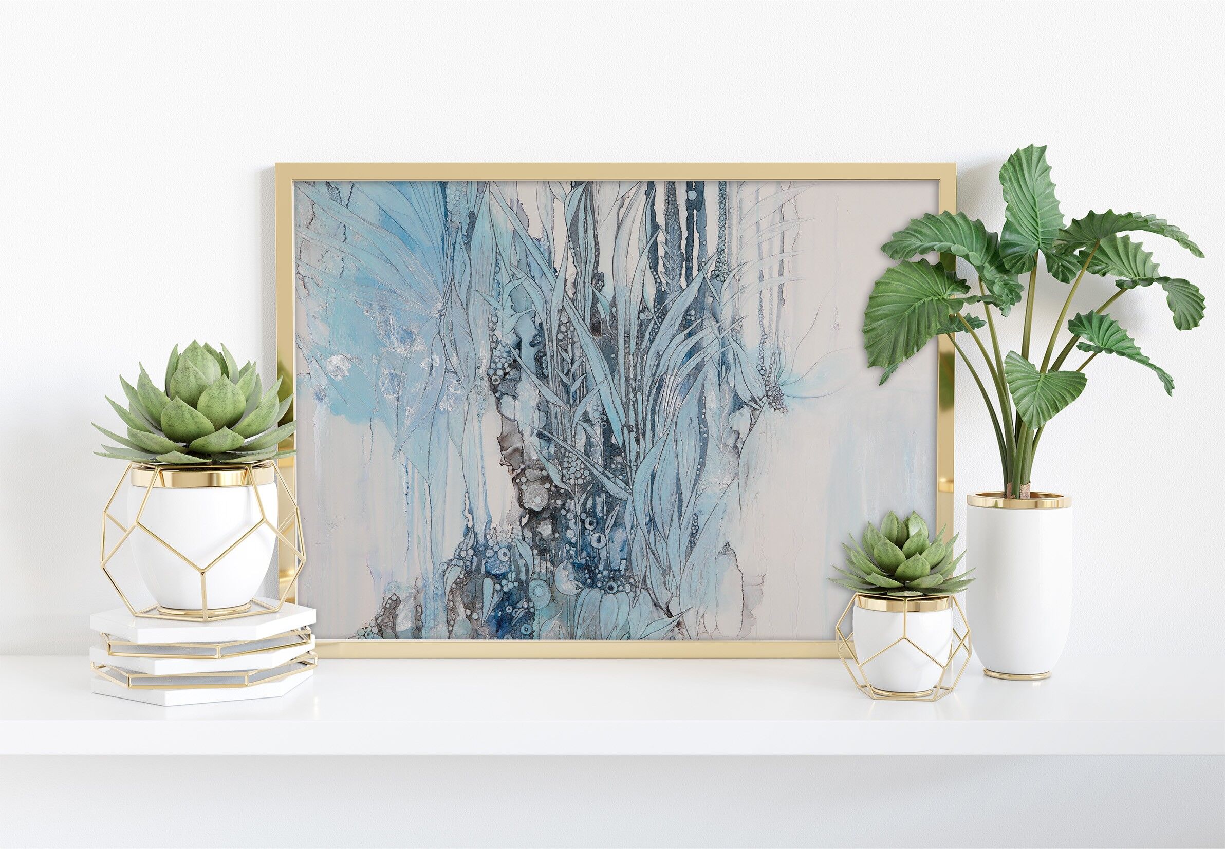 My Kind Of Blues - 11 x 14" stampa artistica di Mishel Schwartz