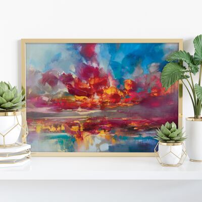 Rote Energie – 11 x 14 Zoll Kunstdruck von Scott Naismith