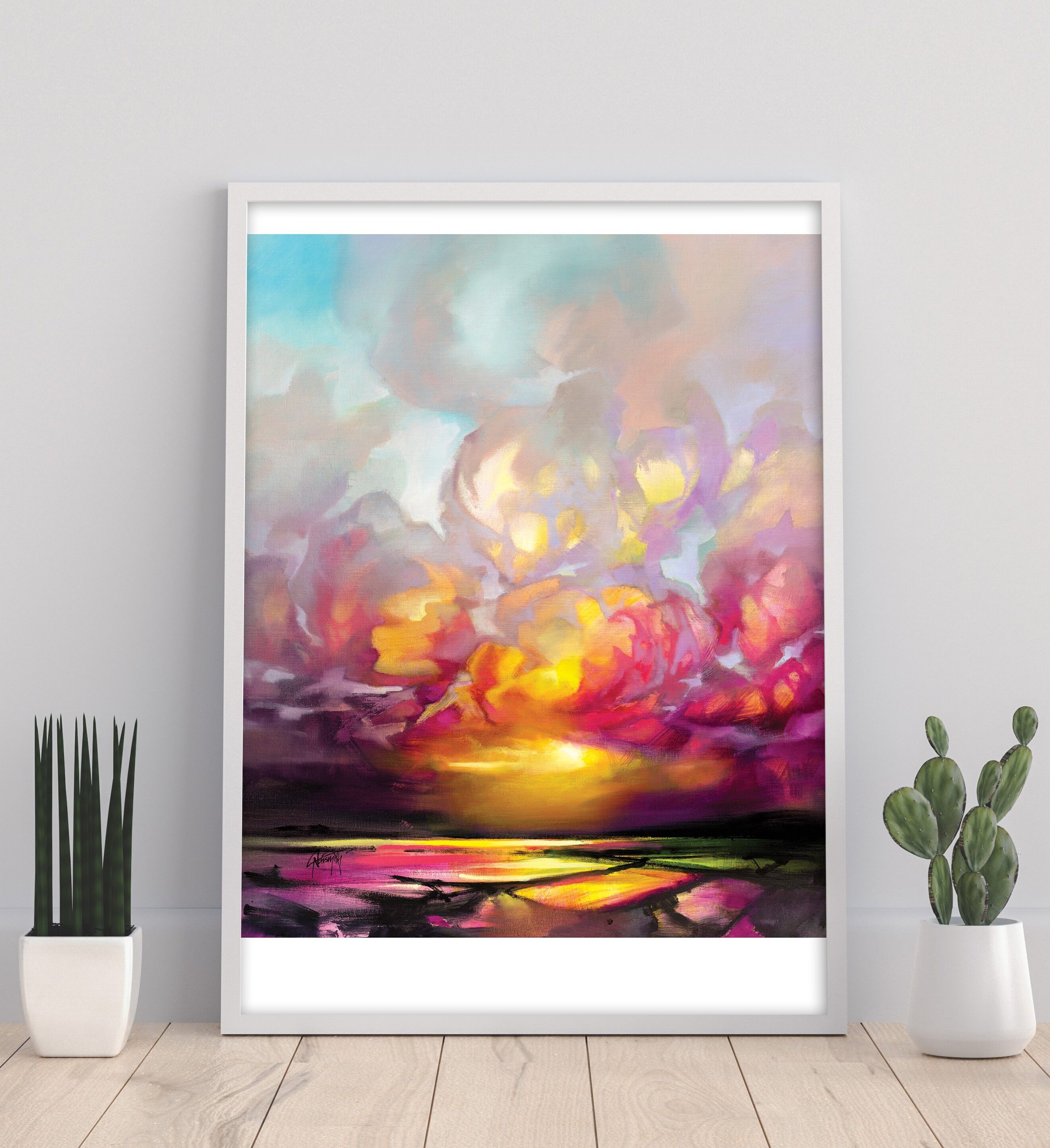 Prima luce su Loch Carron 11 x 14" Stampa artistica - Scott Naismith