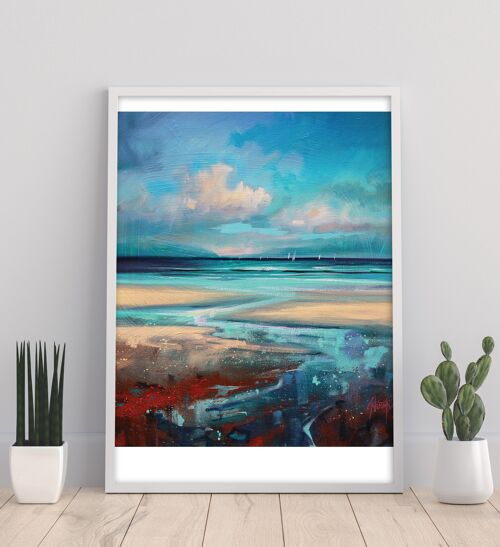 Cyan Sailing - 11X14” Art Print by Scott Naismith