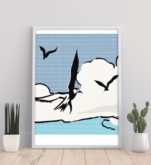 Seagulls - 11X14” Art Print by Toni Sanchez