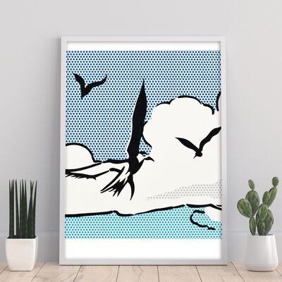Seagulls - 11X14” Art Print by Toni Sanchez