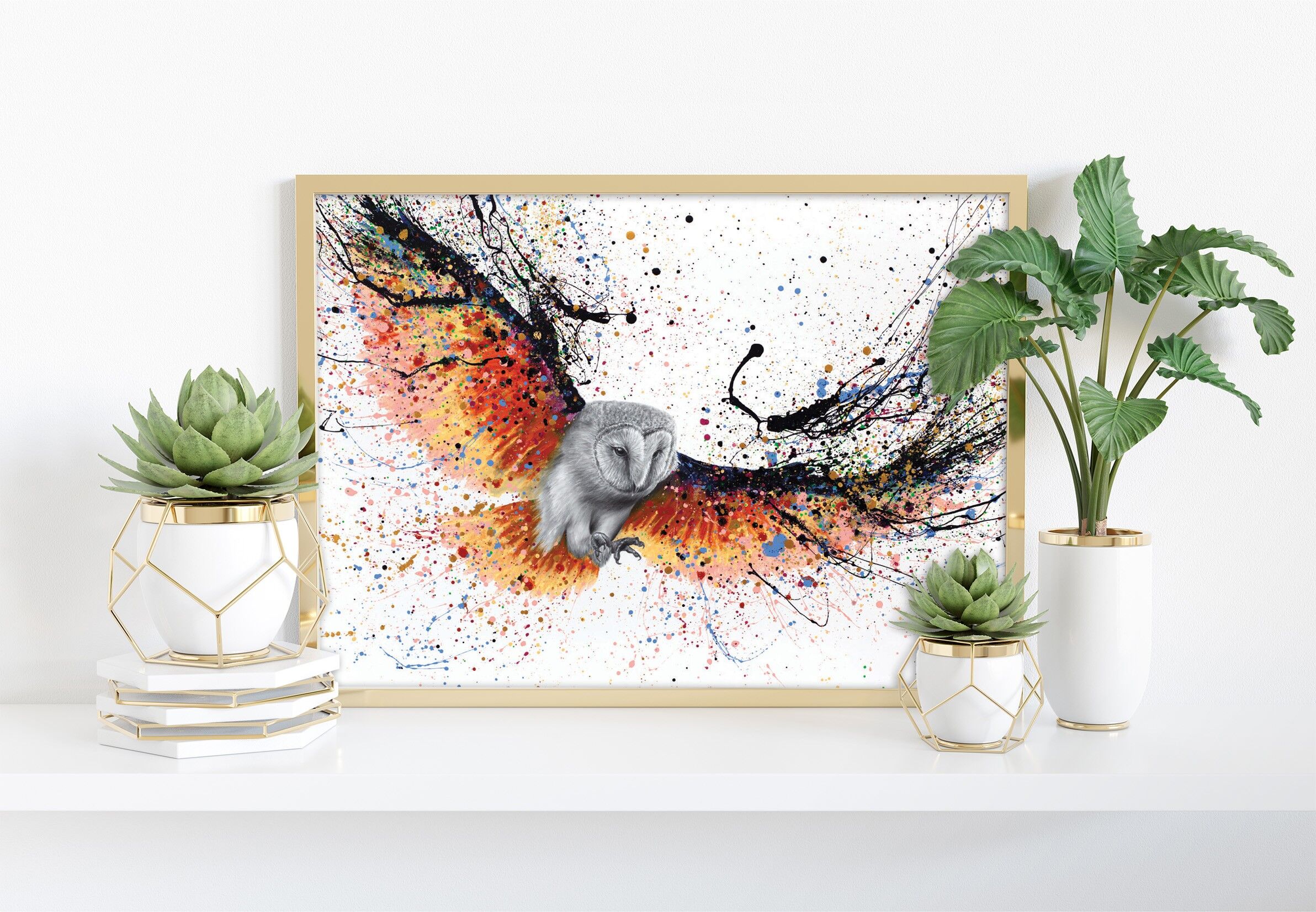 Gufo dell'ora in aumento - 11 x 14" stampa d'arte di Ashvin Harrison