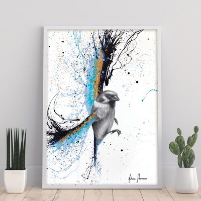 Kleiner Lagunenvogel – 11 x 14 Zoll Kunstdruck von Ashvin Harrison