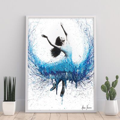 Bailarina de ondas de sonido - 11X14" Impresión de arte por Ashvin Harrison