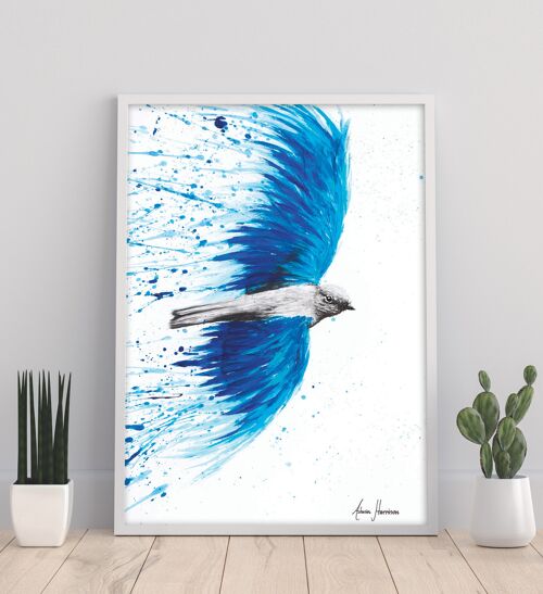 Blue Healing Bird - 11X14” Art Print by Ashvin Harrison