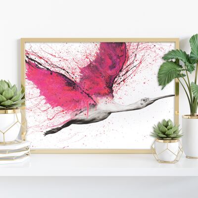 Uccello dei cieli rosa - 11 x 14" stampa d'arte di Ashvin Harrison