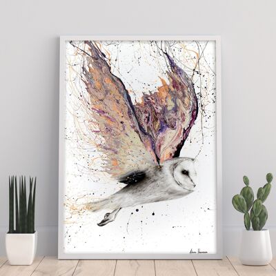 Heart Winged Owl - 11X14” Art Print by Ashvin Harrison