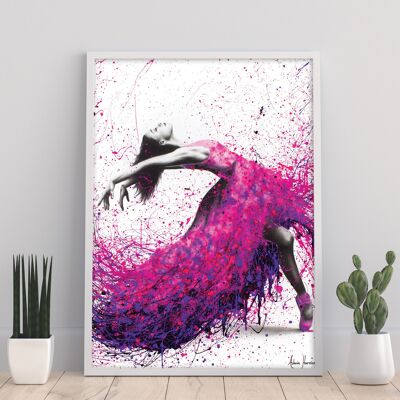 Hot Magenta Dance - Impresión de arte de 11X14" por Ashvin Harrison