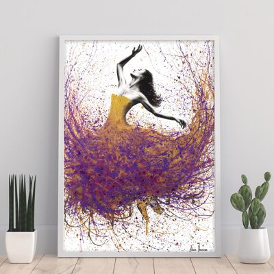 Golden Amethyst Ballet – 11X14” Kunstdruck von Ashvin Harrison