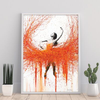 Tanz mit dem Feuer – 11 x 14 Zoll Kunstdruck von Ashvin Harrison