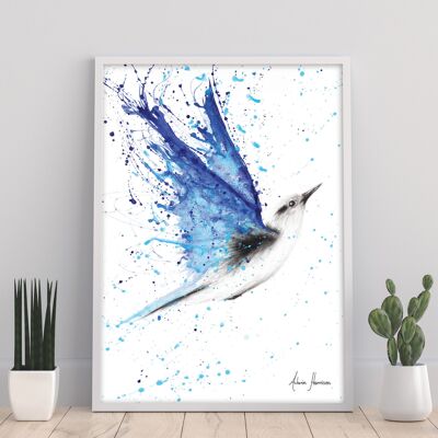 Vuelo de la libertad azul - 11X14" Impresión de arte por Ashvin Harrison