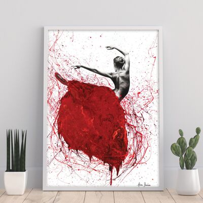 Balletto di danza opale rossa - 11 x 14" stampa artistica di Ashvin Harrison