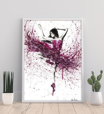 Royal Rubellite Ballerina 11X14" Art Print - Ashvin Harrison