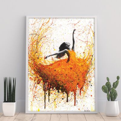 Tangelo Fire Dance - Impresión de arte de 11X14" por Ashvin Harrison