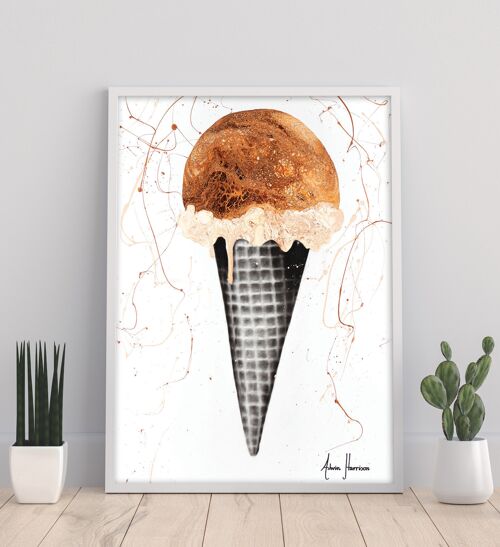 Chocolate Ice Cream - 11X14” Art Print by Ashvin Harrison