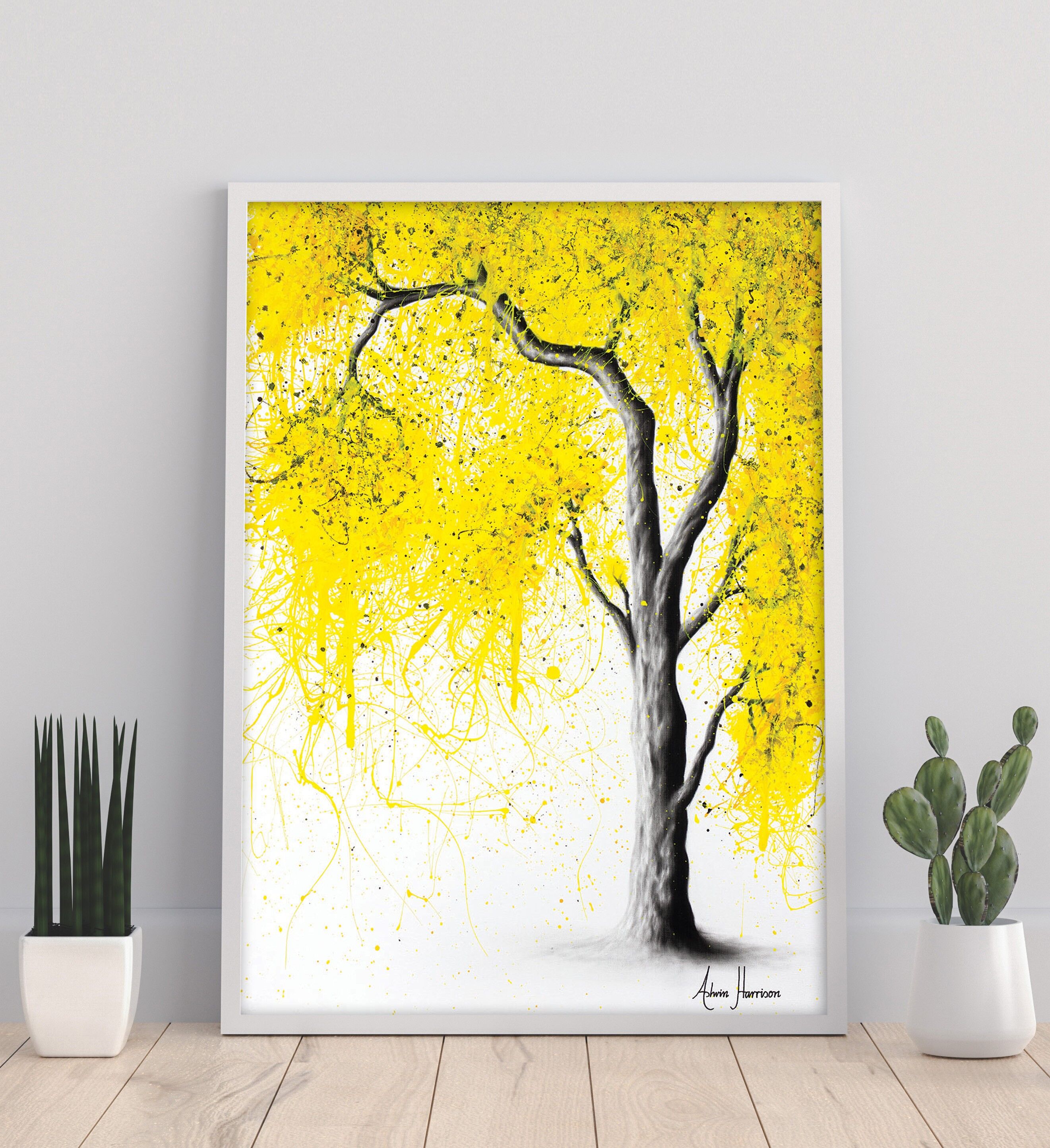 Trios de árboles de otoño - Impresión artística de 11X14" de Ashvin Harrison