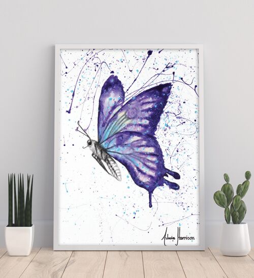Lavender Butterfly - 11X14” Art Print by Ashvin Harrison