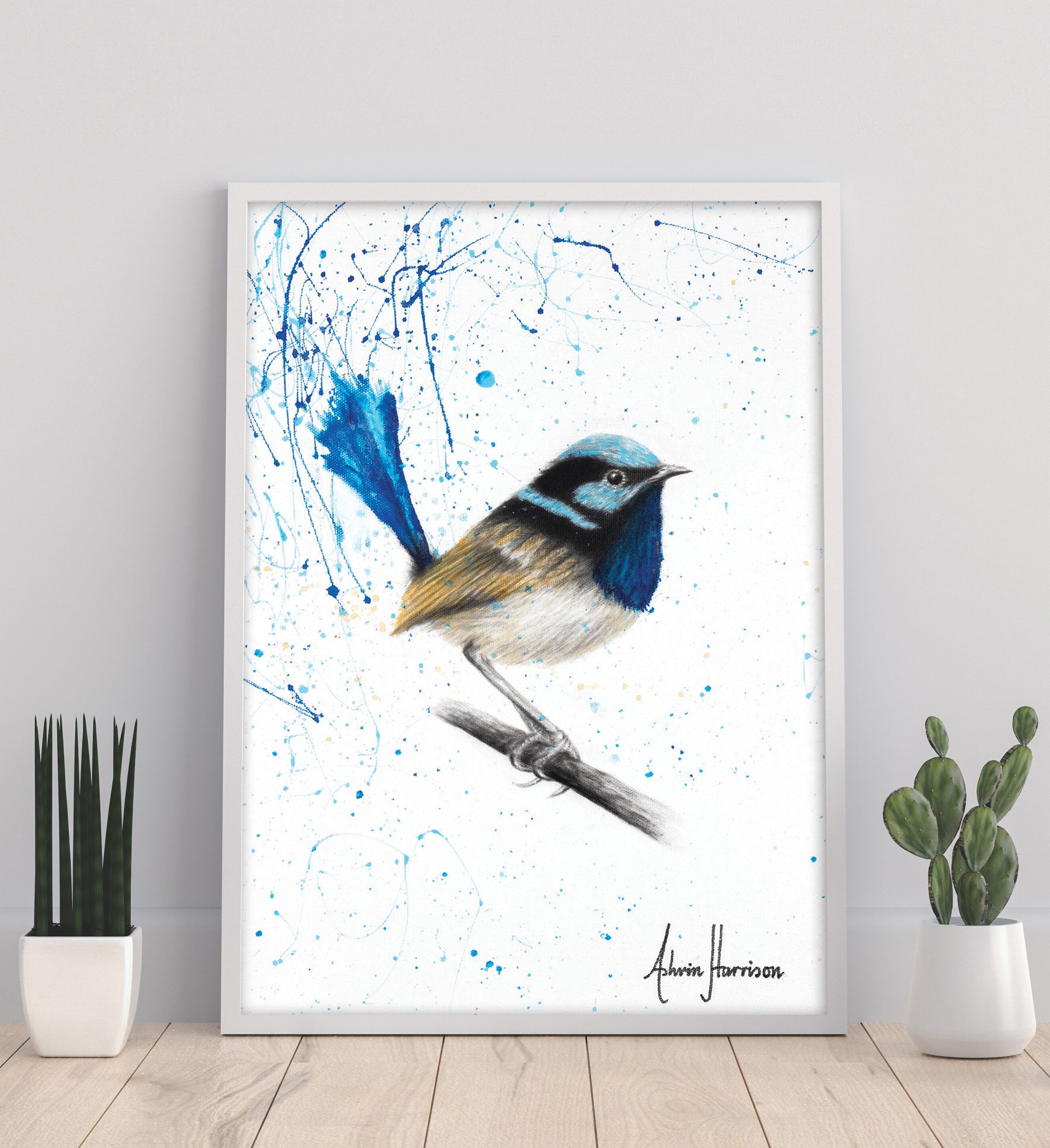 Moonlight Wren - 11 x 14" stampa d'arte di Ashvin Harrison