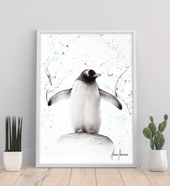 Défilé des pingouins - Impression d'art 11X14" par Ashvin Harrison
