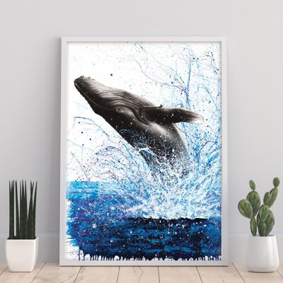 Olas de ballena - 11X14" Impresión de arte por Ashvin Harrison