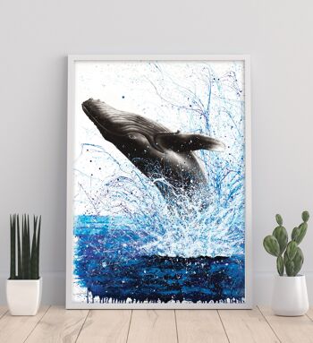 Vagues de baleines - 11X14" Art Print par Ashvin Harrison