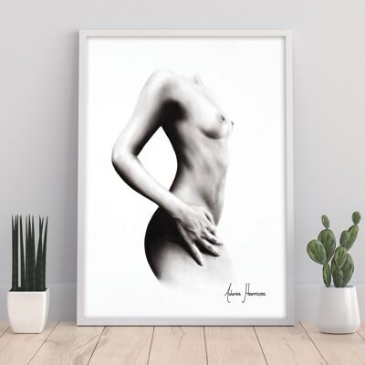 Nude Woman Charcoal Study 70 - 11X14” Art Print
