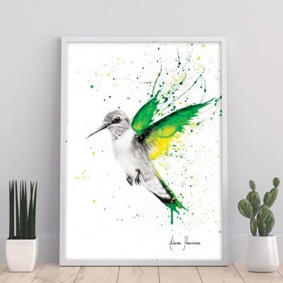Pájaro de esmeraldas - 11X14" Impresión de arte por Ashvin Harrison