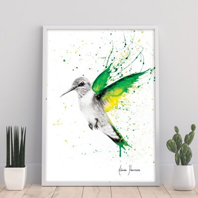 Oiseau d'émeraudes - 11X14" Art Print par Ashvin Harrison