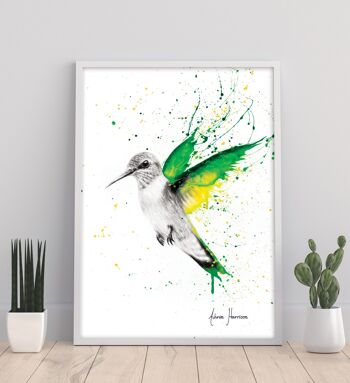 Oiseau d'émeraudes - 11X14" Art Print par Ashvin Harrison