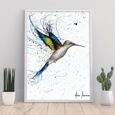 Happy Hummingbird - 11X14” Art Print by Ashvin Harrison