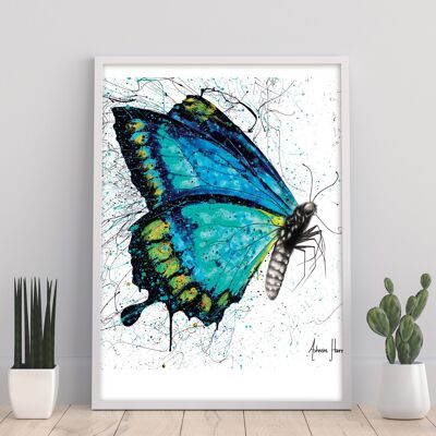 Morning Citrus Butterfly 11X14" Art Print par Ashvin Harrison