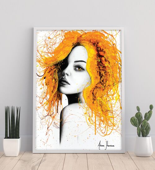 Sunflower Girl - 11X14” Art Print by Ashvin Harrison