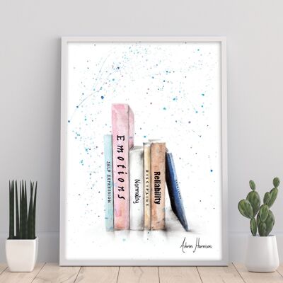 Il bilancio del libro - 11 x 14" stampa d'arte di Ashvin Harrison