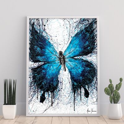 The Butterfly Blue Wings 11X14" Art Print par Ashvin Harrison