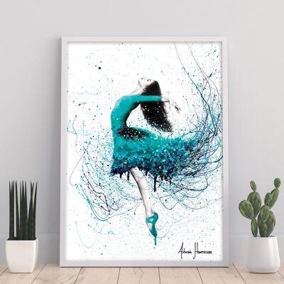 Turquoise Ocean Dancer - 11X14" Art Print par Ashvin Harrison