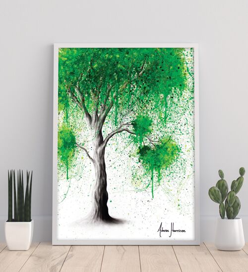 Green Acre Tree - 11X14” Art Print by Ashvin Harrison