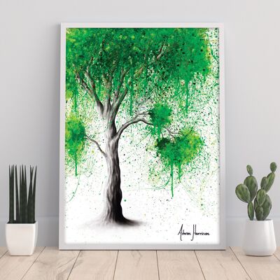 Green Acre Tree - 11X14” Art Print by Ashvin Harrison